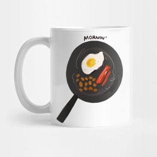 'Mornin' Breakfast Bacon and Eggs Doodle Mug